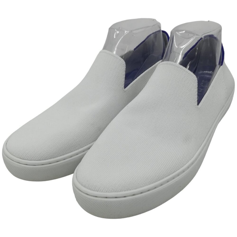 Rothys The Original Slip On City Sneakers Size 10.5 White Washable Blue Tennis
